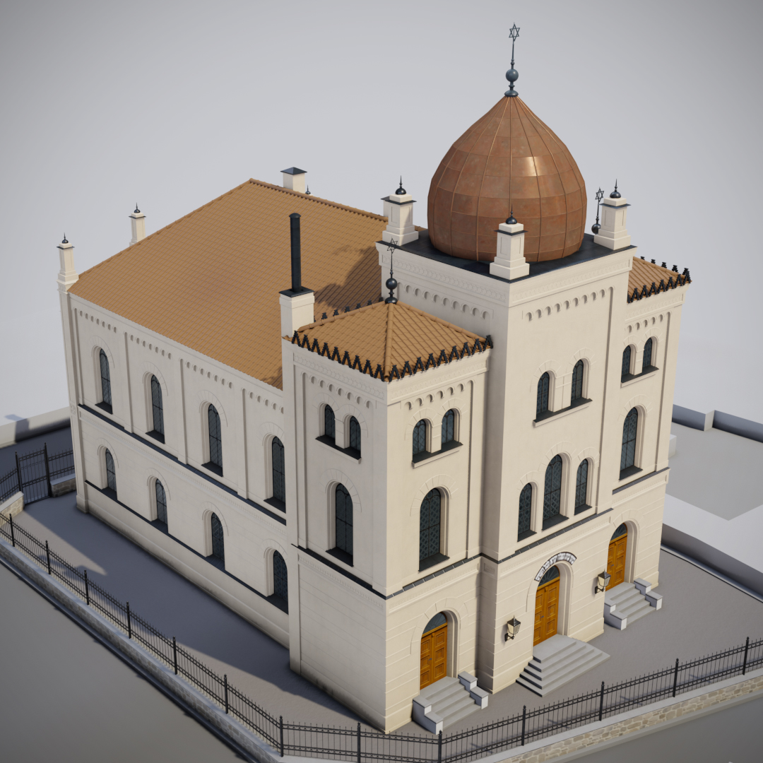 rekonstrukcja synagoga model 3d