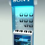 Grafika 3d stoisko Sony
