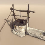 medieval well 3d model