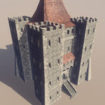 castle medieval 3d model