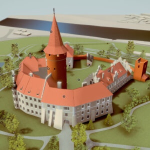 Rekonstrukcja 3d Zamek Piastowski w Opolu model multimedia muzealne aplikacja interaktywna